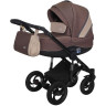 Коляска детская одноместная 2 в 1 SIGER Alba, бежевый/коричневый KLS0025